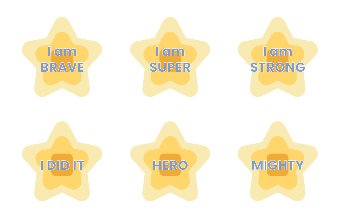 Illustration of sparkle meter and badges